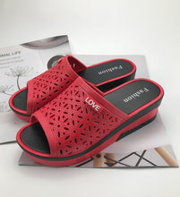 Load image into Gallery viewer, Mid heels slippers, Fashion slippers, Summer slippers