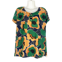 Load image into Gallery viewer, Women's Scoop neck Short Sleeve Loose Fit floral print T-Shirt casual blouses