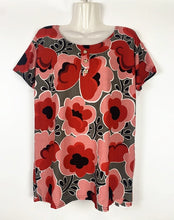 Load image into Gallery viewer, Women's Scoop neck Short Sleeve Loose Fit floral print T-Shirt casual blouses