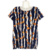 Load image into Gallery viewer, Women's Scoop neck Short Sleeve Loose Fit floral print T-Shirt casual blouses