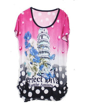 Load image into Gallery viewer, Women's Casual Short Sleeve Tunic Tops Loose Comfort Summer T-Shirt Blouse