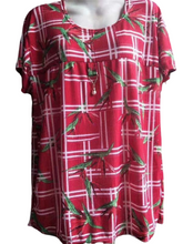 Load image into Gallery viewer, Women's Scoop neck Short Sleeve Loose Fit floral print T-Shirt casual blouses