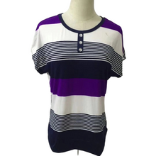 Load image into Gallery viewer, Women's Casual Crewneck batwing Sleeve stripe Loose Fit T-Shirt summer blouses