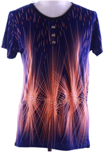 Load image into Gallery viewer, Women's Casual Crewneck Short Sleeve Tops Loose Fit T-Shirt fashion pattern Blouse