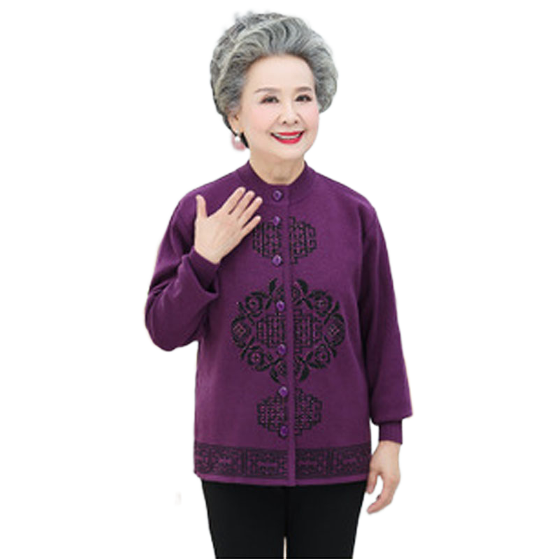 Women's Turtleneck oriental style cardigan casual Sweater