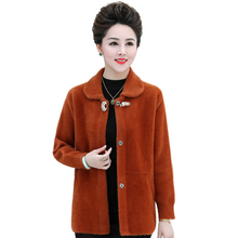 Load image into Gallery viewer, Women's long sleeve Lapel Fuzzy Fleece long sleeve Cardigan Warm Jacket Coat