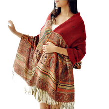 Load image into Gallery viewer, Women winter thickening Scarves, big shawl, little bee pattern Shawl