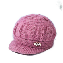 Load image into Gallery viewer, Women's Winter warm bucket fleece Hats, chunky cable Knit soft caps