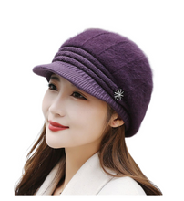 Load image into Gallery viewer, Women's Winter warm bucket fleece Hats chunky cable Knit soft caps