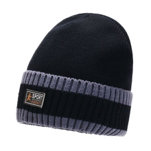 Load image into Gallery viewer, Winter warm chunky fleece lined beanie Hats, Unisex Knitted caps