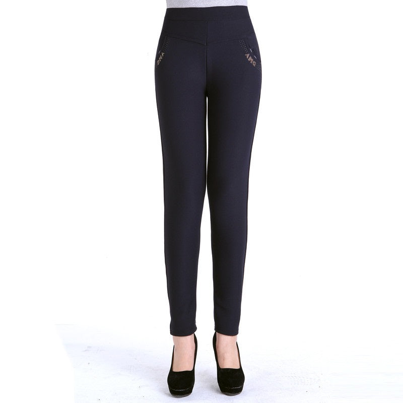 Woman Winter Warm legging, Casual Velvet Ladies Trousers, Women elastic pants