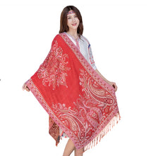 Load image into Gallery viewer, Winter warm double layer big paisley pattern scarves wraps/ shawl