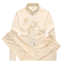 Load image into Gallery viewer, Tang Suits for Kung Fu Taiji Qi Gong Martial Arts classic stand collar long sleeve blouses and loose fit pants