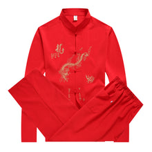 Load image into Gallery viewer, Tang Suits for Kung Fu Taiji Qi Gong Martial Arts classic stand collar long sleeve blouses and loose fit pants