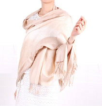 Load image into Gallery viewer, Women‘s silky gradient colors leopard pattern Pashmina Shawl/Wrap/Scarves