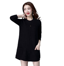 Load image into Gallery viewer, Women's Long Sleeve Crewneck Sweater for legging Chunky Cable knit pullover
