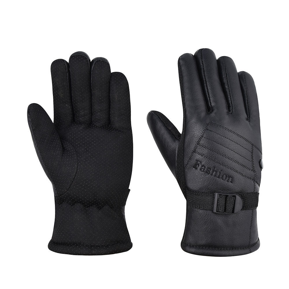Unisex Winter Gloves Anti Slip Warm Fleece Lining Touch Screen Glove