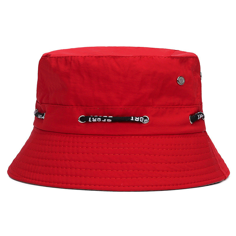 Unisex Sun Hats Flat Top Breathable Bucket Bordered cotton adjustable Caps