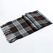 Load image into Gallery viewer, Pashmina Winter Tartan Scarf Warm Cashmere Wrap Shawl for Men & Women