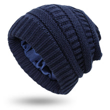 Load image into Gallery viewer, Winter warm chunky knit beanie Hats Unisex solid colors caps