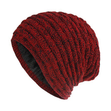 Load image into Gallery viewer, Winter warm chunky knit fleece lined beanie Hats, Unisex caps