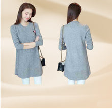 Load image into Gallery viewer, Women's Long Sleeve Crewneck pullover for legging fleece lining Sweater