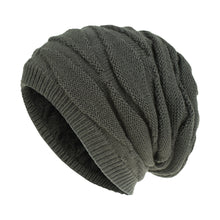 Load image into Gallery viewer, Winter warm chunky knit fleece lined beanie Hats, Unisex caps