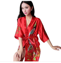 Load image into Gallery viewer, Women's short beauty Kimono Premium Bridesmaid Bridal Shower pajama