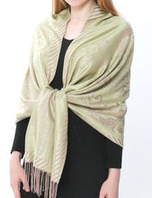 Load image into Gallery viewer, Women's Cashmere Feel Winter Scarf 2 Tone Large Pashmina Shawls and Wraps