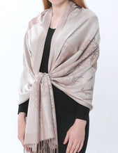 Load image into Gallery viewer, Women's Cashmere Feel Winter Scarf 2 Tone Large Pashmina Shawls and Wraps