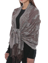 Load image into Gallery viewer, Women's Cashmere Feel Winter Scarf 2 Tone Large Pashmina Shawls and Wraps
