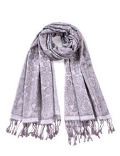 Load image into Gallery viewer, Women's Cashmere Feel Winter Scarf 2 Tone Large Pashmina Shawls and Wraps