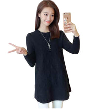 Load image into Gallery viewer, Women's Long Sleeve Crewneck pullover for legging fleece lining Sweater