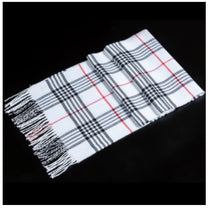 Load image into Gallery viewer, Pashmina Winter Tartan Scarf Warm Cashmere Wrap Shawl for Men & Women