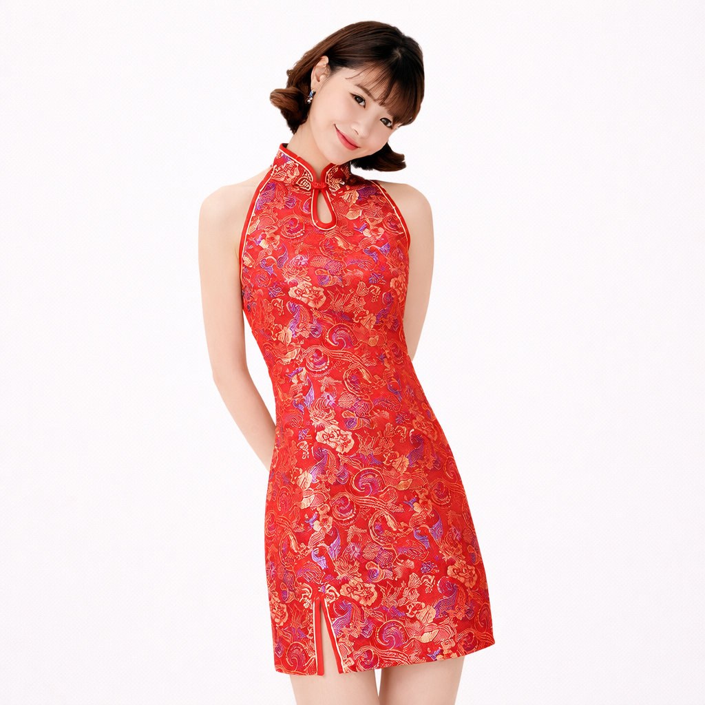Trendy Short Cheongsam Qipao Dress
