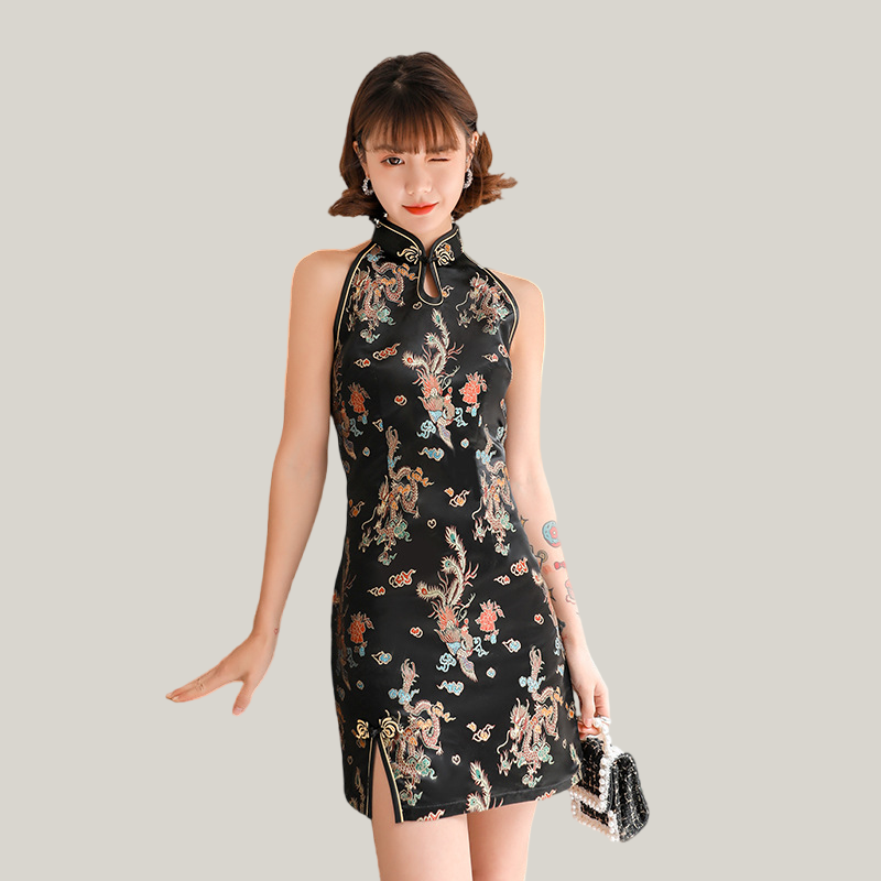 Trendy Short Cheongsam Qipao Dress