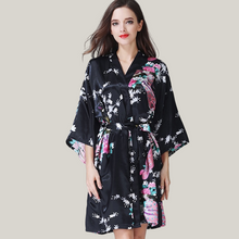 Load image into Gallery viewer, Women’s Floral Silky Robe – Soft, Lightweight &amp; Comfortable Lounge Wear
