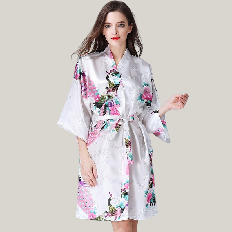 Women’s Floral Silky Robe – Soft, Lightweight & Comfortable Lounge Wear