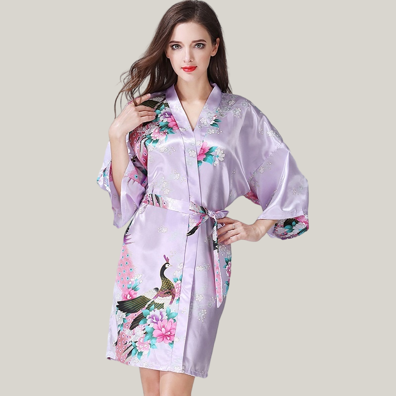 Women’s Floral Silky Robe – Soft, Lightweight & Comfortable Lounge Wear