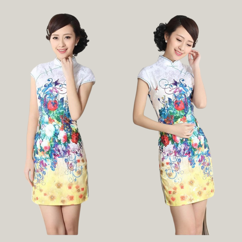 Slim Fit Cheongsam Dress – Final Sale