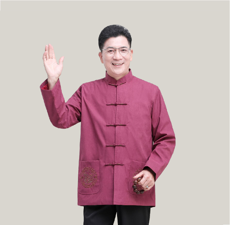 Men’s Lyocell Chinese Style Jacket – Windproof & Comfortable (Runs Small)