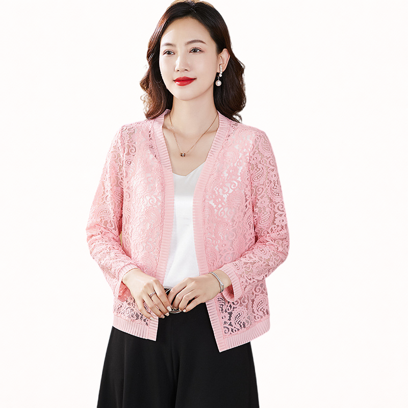 Elegant Paisley Lace Cardigan – Lightweight, Breathable & Skin-Friendly