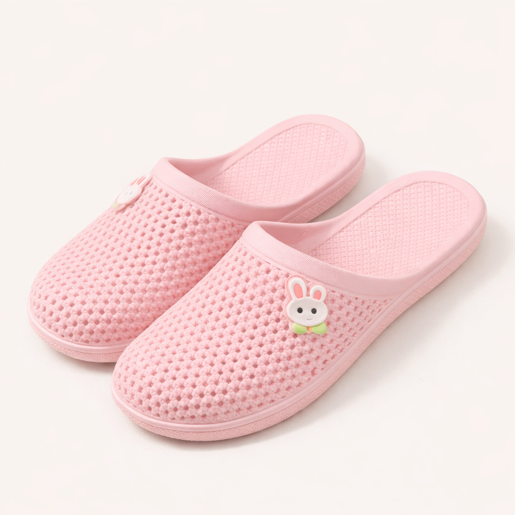 Breathable Closed-Toe Mesh Slippers – Soft, Lightweight & Non-Slip Comfort Shoes