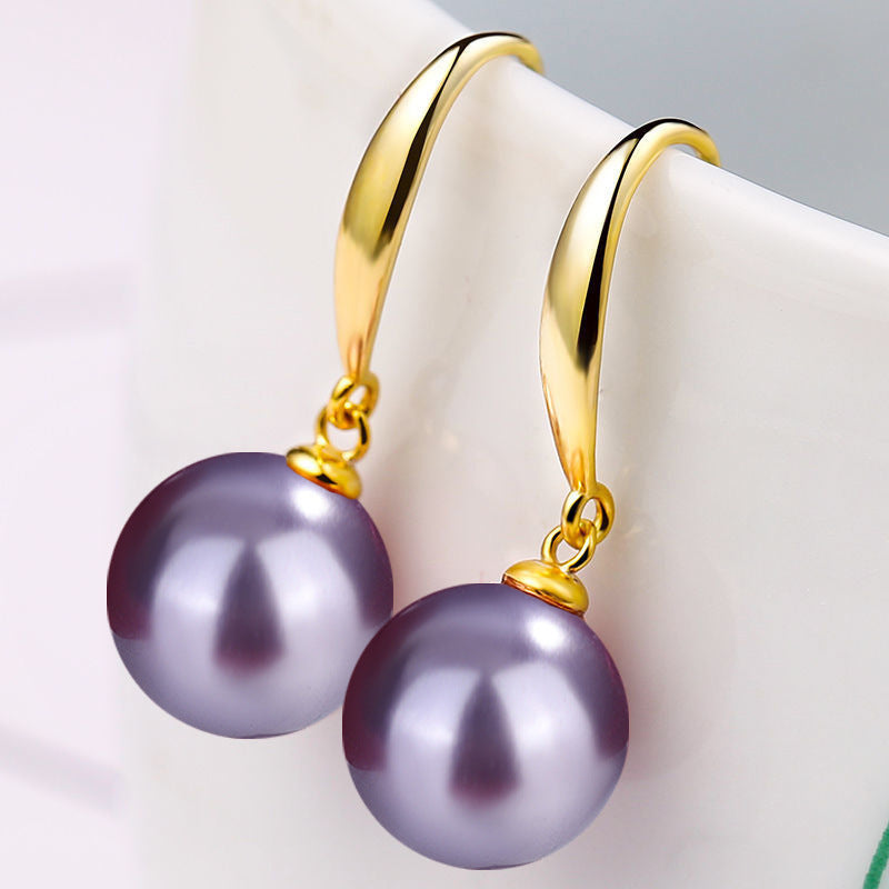 Classic Round Faux Pearl Earrings – Elegant & Everyday Style