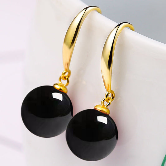 Classic Round Faux Pearl Earrings – Elegant & Everyday Style
