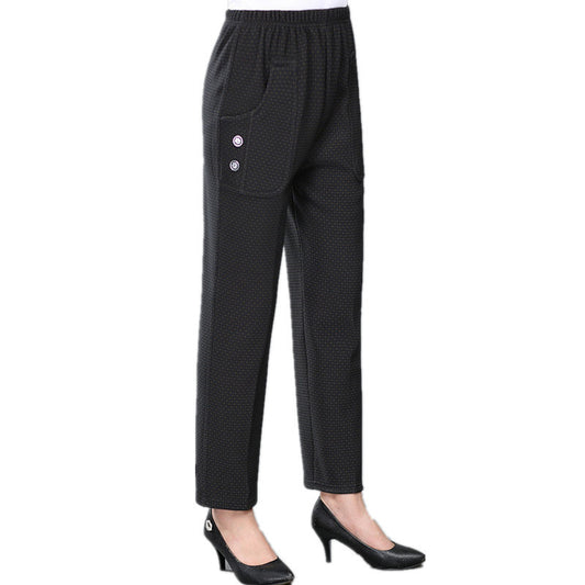 Winter Warm High Waist Casual Velvet Trousers,  Women pants Plus Size