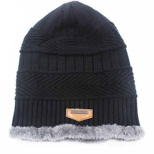 Winter Unisex chunky cable  Knit warm Beanie hats fleece lining caps