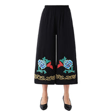 Load image into Gallery viewer, Women's Casual Floral Print Yoga  Wide-leg loose ankle Pants
