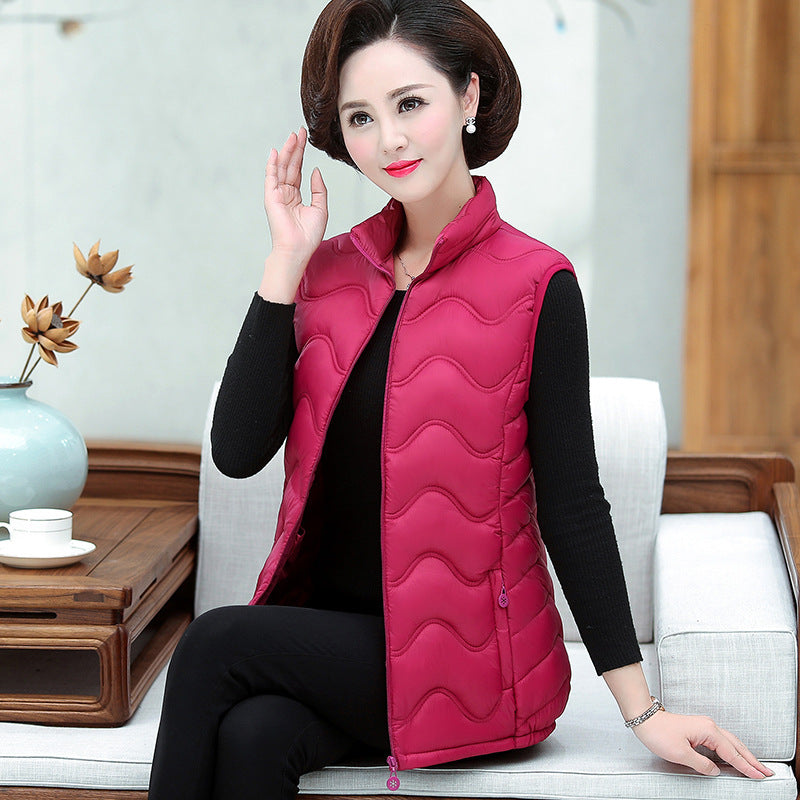 Down cotton waistcoat, winter vest, short vest
