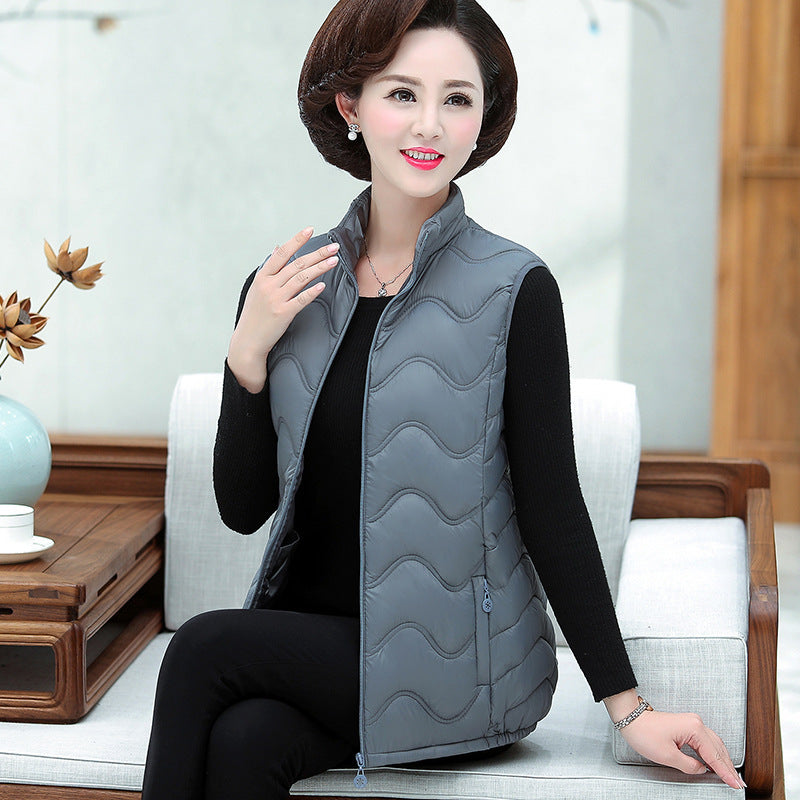Down cotton waistcoat, winter vest, short vest
